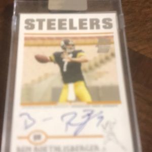 Signed Ben Roethlisberger rookie card